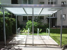&Uuml;berdachung 4m x 2,5m